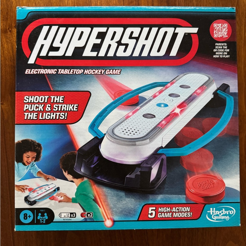Hypershot Electronic Tabletop Hockey Game, Kids Board Games for 1 to 2 Players
